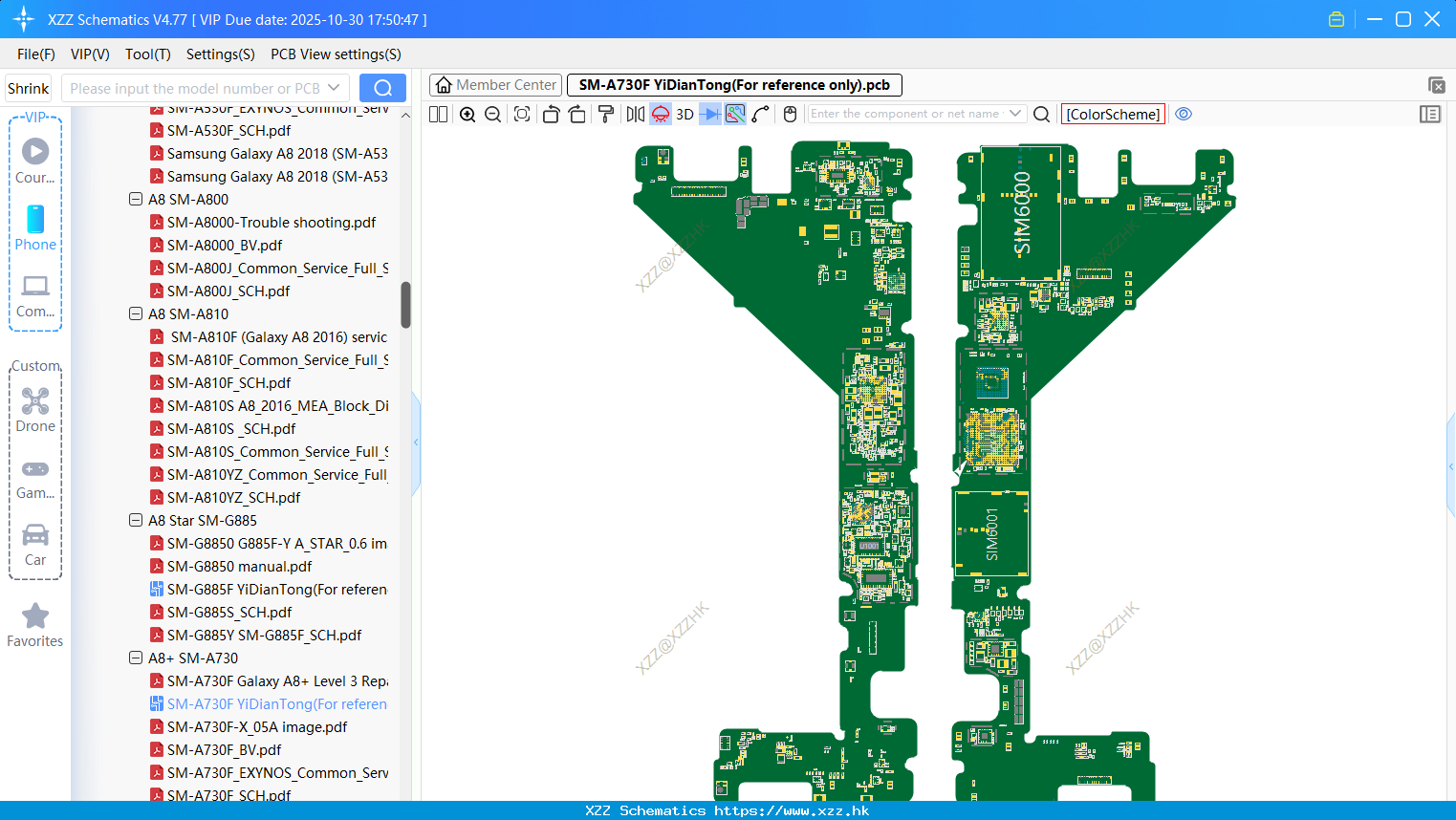 Samsung SM-A730F bitmap(For Reference Only)